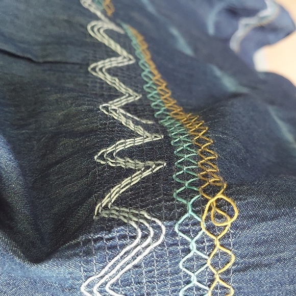 Chambray Fit and Flare Maxi Dress - Picture 5 of 6